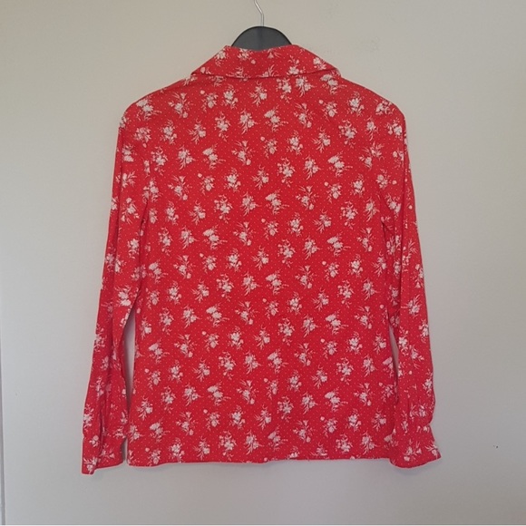Vintage 70s handmade floral button down shirt - Picture 5 of 7